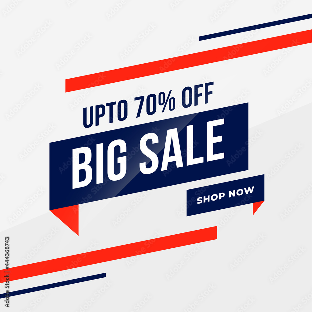 Fototapeta premium modern trendy big sale banner template design
