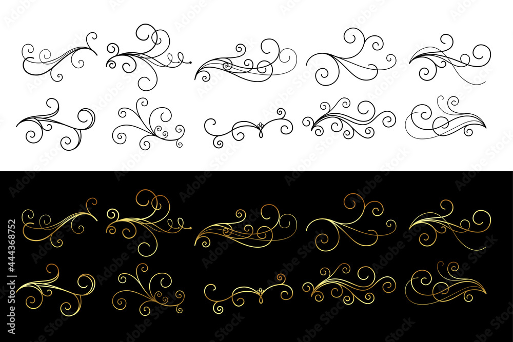 classic floral ornaments swirls decoration collection