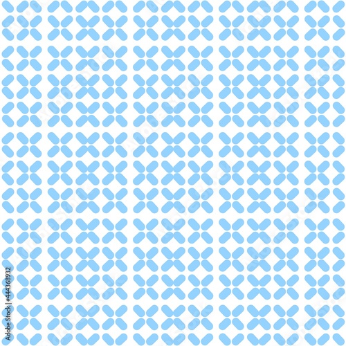 Seamless blue pattern tile background.