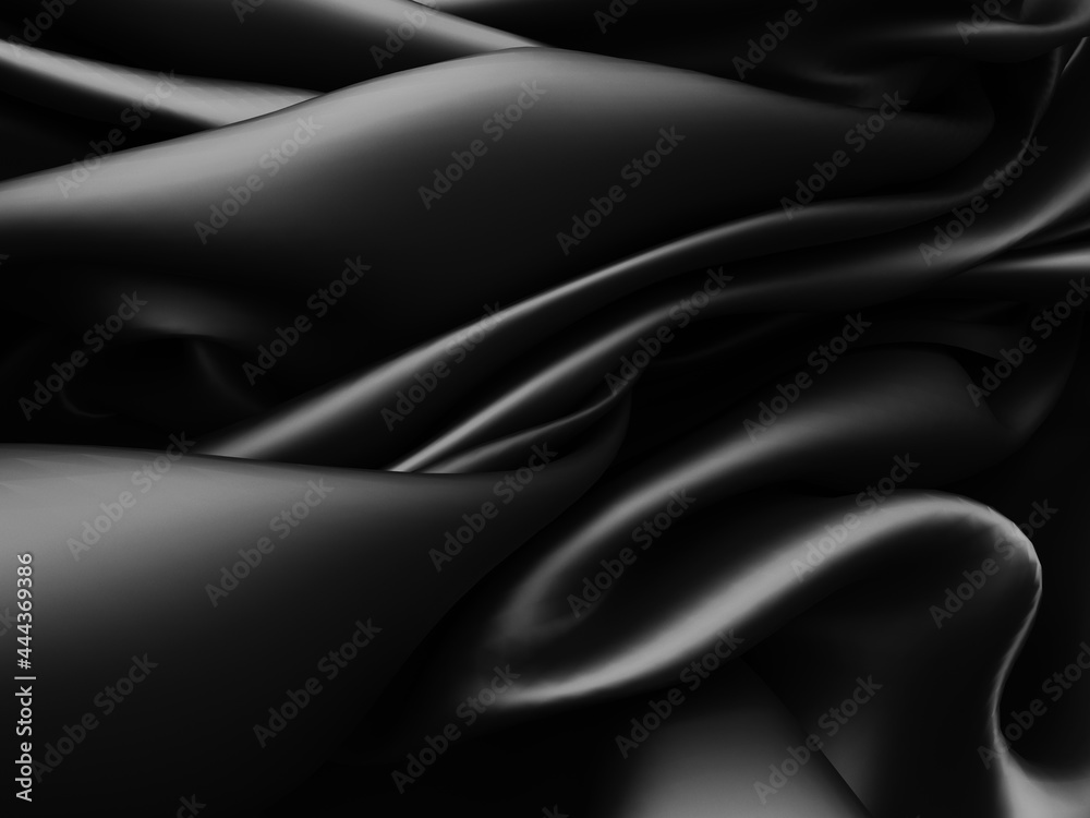 Abstract background luxury cloth. Smooth elegant black silk or satin Abstract background luxury cloth. Smooth elegant black silk or satin