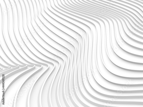 White abstract liquid wavy background © VERSUSstudio