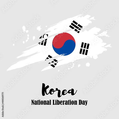 vector illustration for Korea independence day