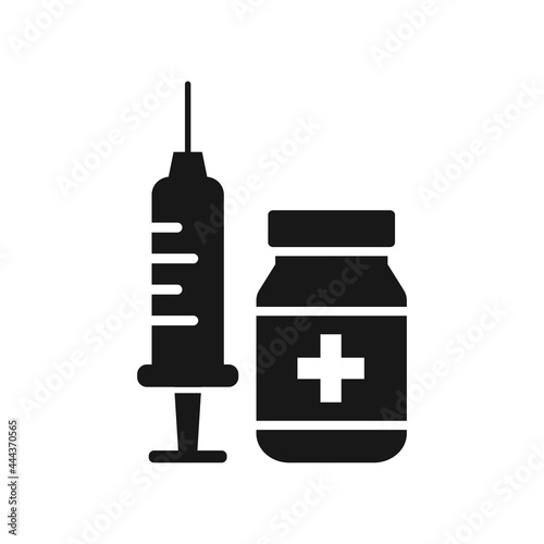 vaccine icon vector design illustration