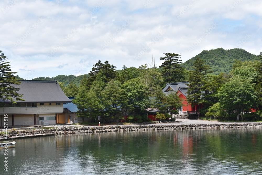 Obraz premium 日本 群馬のパワースポット 赤城神社 夏の風景
