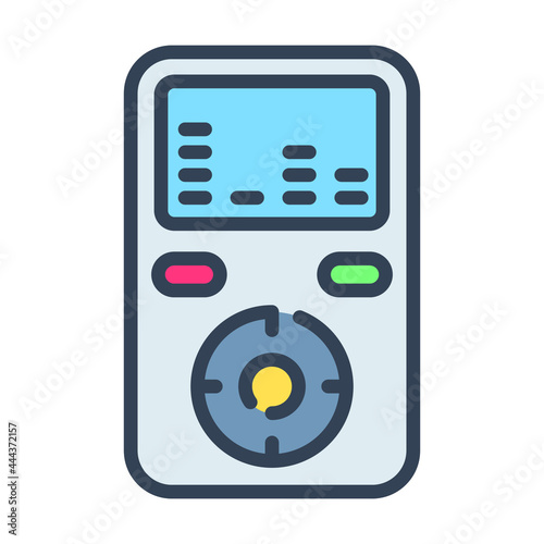 MP 3 vector Icon-  Modern style high quality vector illustration.
