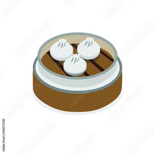 Vector of dimsum or dim sum graphics and illustrations eps 10