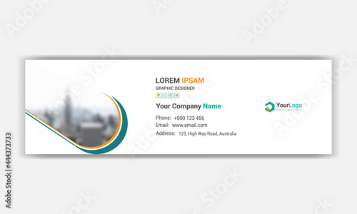 professional  modern Corporate email signature design.