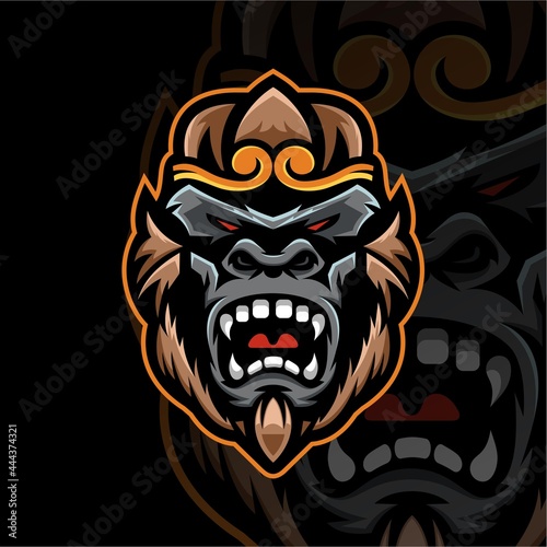 Monkey Mascot Logo Esport Logo Team stock images