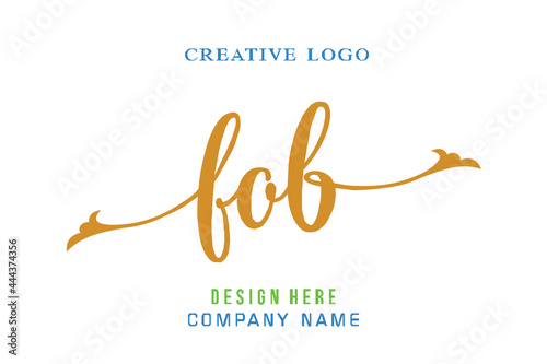 FOB lettering logo is simple, easy to understand and authoritative