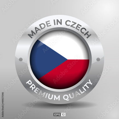 Made in Czech Label, Logo, Stamp Round Flag of Nation with 3D Silver Glossy Effect Free Download Made in Czech Label, Logo, Stamp Round Flag of Nation with 3D Silver Glossy Effect - GFXLoad