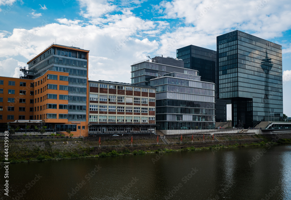 Der Medienhafen in Düsseldorf. Der Medienhafen in Düsseldorf.