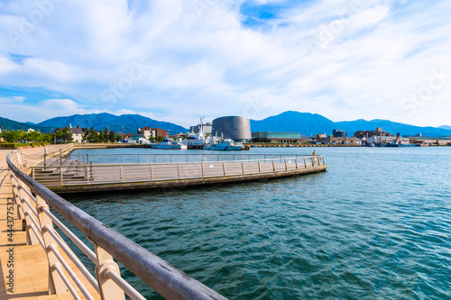 Tsuruga bay in Tsuruga city  Fukui prefecture  Japan.