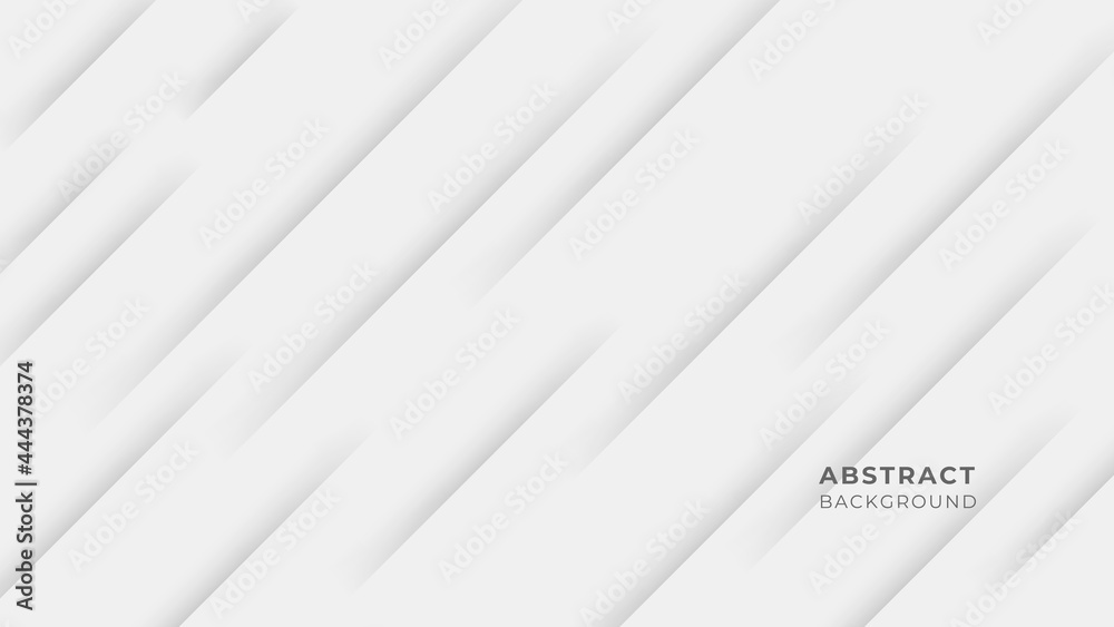 Obraz premium Abstract modern white geometric abstract shape with futuristic concept background