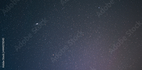 Andromeda on night sky