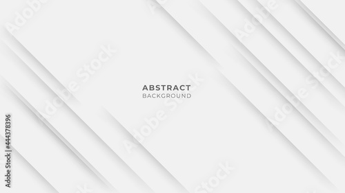 Abstract modern white geometric abstract shape with futuristic concept background