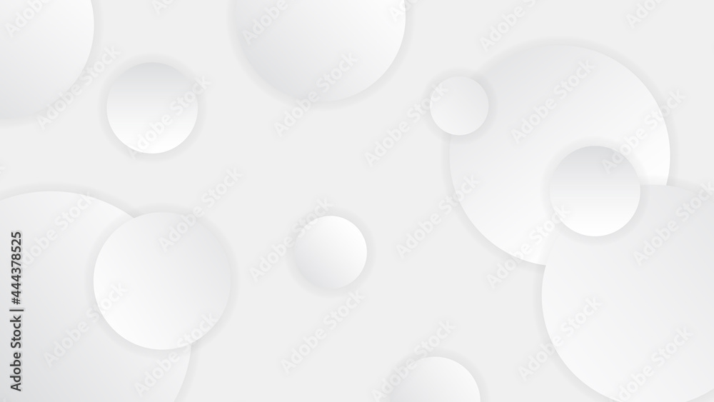 Abstract modern white geometric abstract shape with futuristic concept background