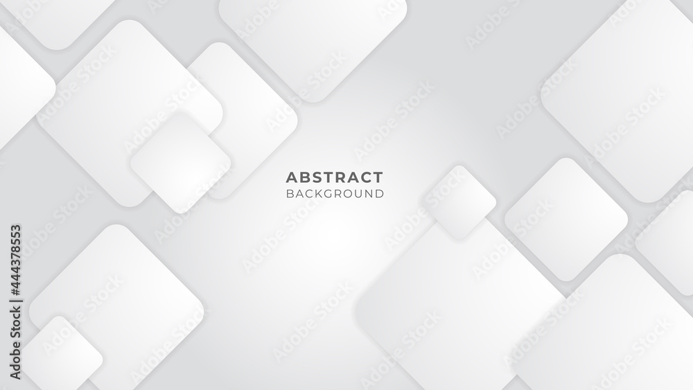 Abstract modern white geometric abstract shape with futuristic concept background Abstract modern white geometric abstract shape with futuristic concept background