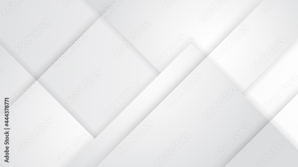 Abstract modern white geometric abstract shape with futuristic concept background