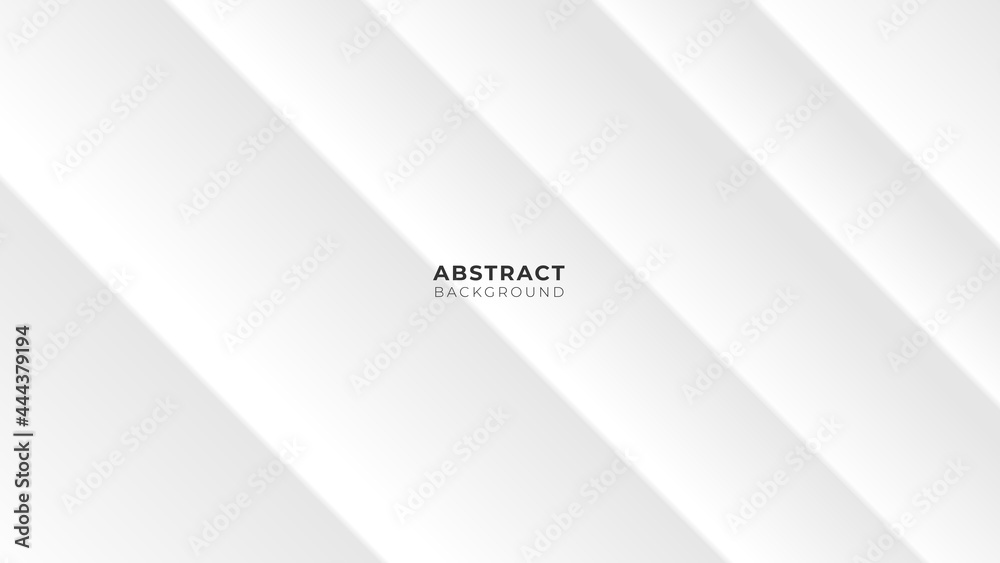 Obraz premium Minimal geometric white light background abstract design. Vector illustrations for business presentation, and marketing.