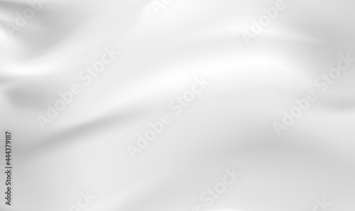 White Satin Silky Cloth Fabric Textile Drape with Crease Wavy Folds. White silk fabric background. Creases of satin, silk, and cotton. Abstract Background. Vector Illustration EPS10