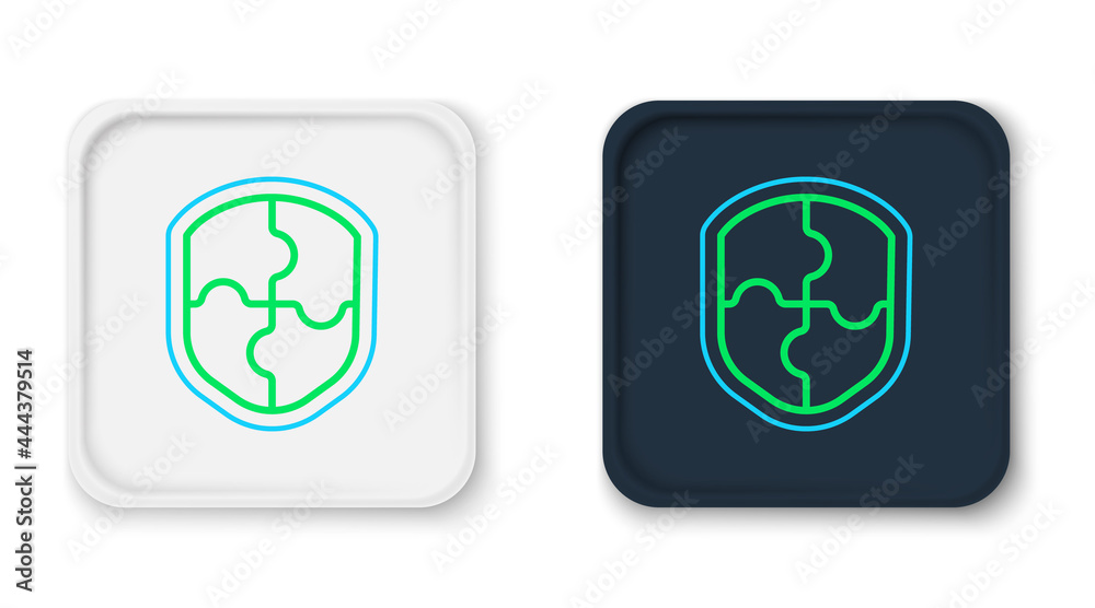 Line Shield icon isolated on white background. Guard sign. Security, safety, protection, privacy concept. Colorful outline concept. Vector Line Shield icon isolated on white background. Guard sign. Security, safety, protection, privacy concept. Colorful outline concept. Vector