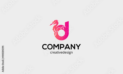 Gradient Letter Logo d Design vector template
