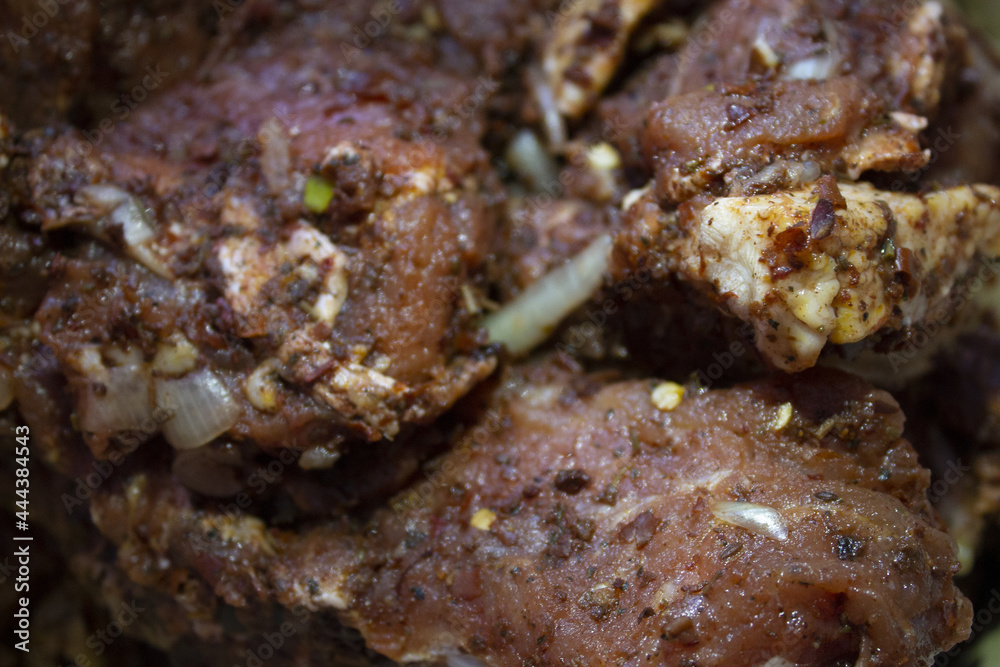 fuzzy unfocused photo of pickled meat fuzzy unfocused photo of pickled meat