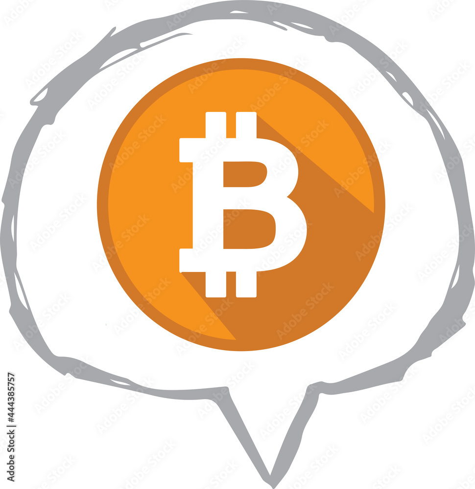 Fototapeta premium Bitcoin icon sign design