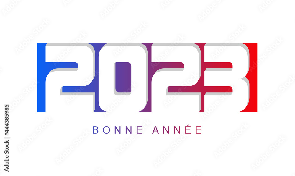 joyful illustration of a happy new year 2023 with coloured text on a white background - illustration joyful illustration of a happy new year 2023 with coloured text on a white background - illustration