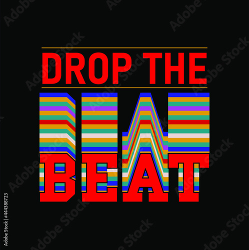 drop the beat boys t shirt graphic design