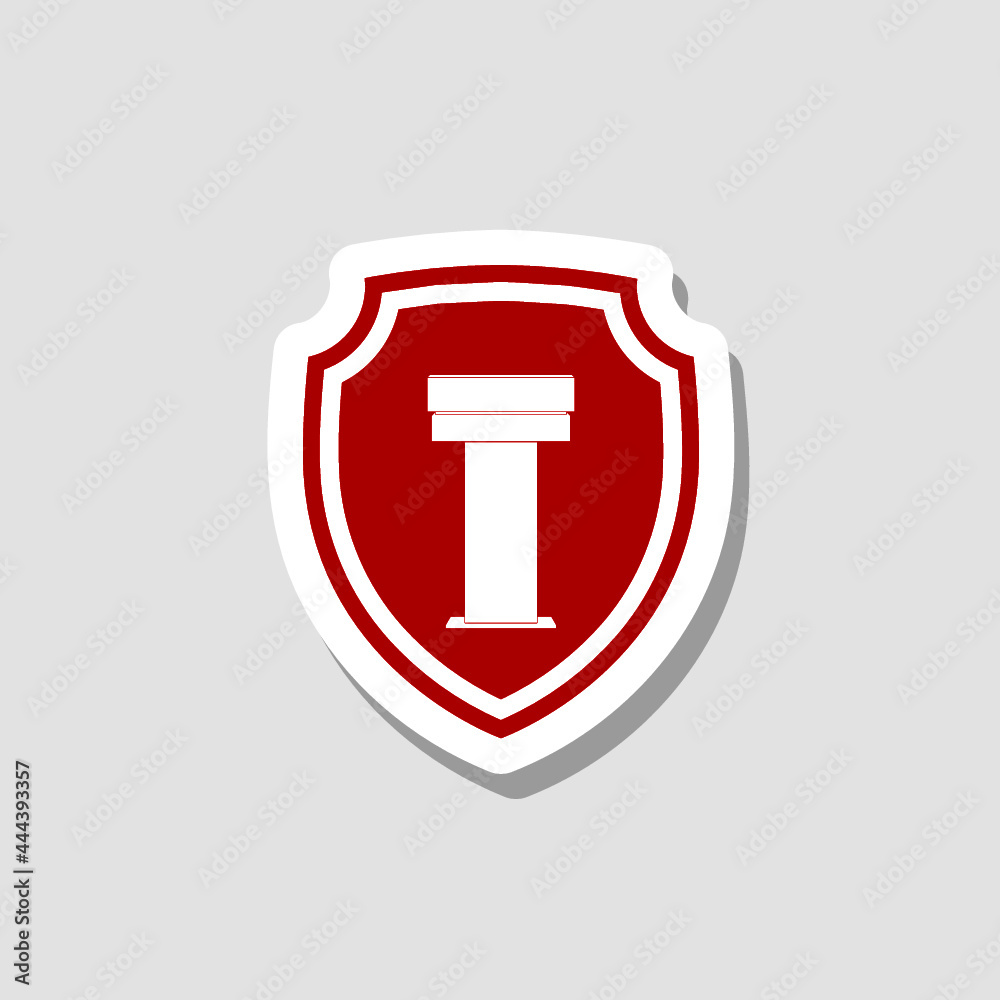 Podium tribune icon isolated on gray background Podium tribune icon isolated on gray background