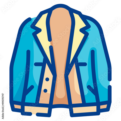 jacket line icon