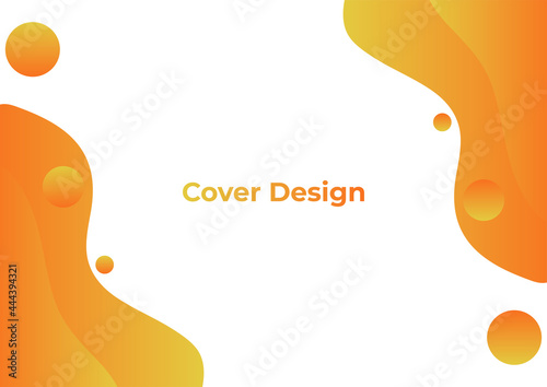 Yellow warm tone and orange color background abstract art vector. Vector illustrations for flyer layout, marketing material, annual report cover, presentation template.