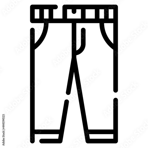 trousers line icon
