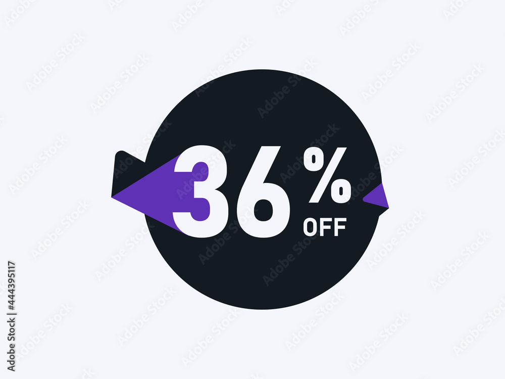 Obraz premium Special Offer 36% off Round Sticker Design Vector
