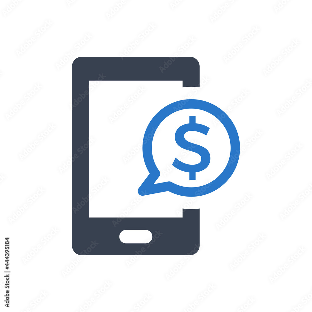 Mobile banking icon Mobile banking icon