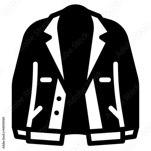 jacket glyph icon