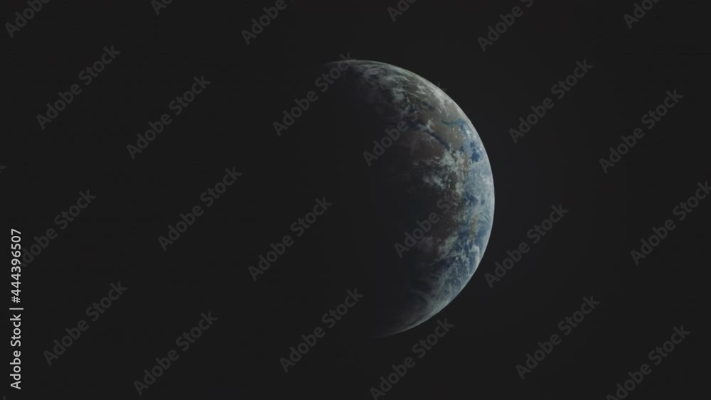 Planet earth sunrise from space. Day night cycle loop. Wide shot. Photorealistic. Planet earth sunrise from space. Day night cycle loop. Wide shot. Photorealistic.