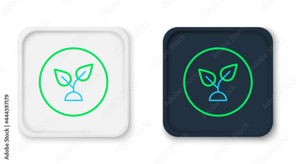 Line Plant based icon isolated on white background. Colorful outline concept. Vector Line Plant based icon isolated on white background. Colorful outline concept. Vector