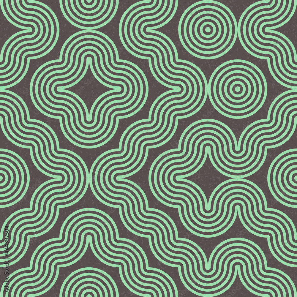Fototapeta premium Abstract Geometric Pattern generative computational art illustration