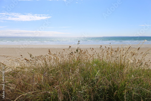 Beach landscape, Saint-Nic, Brittany, France, June 2021