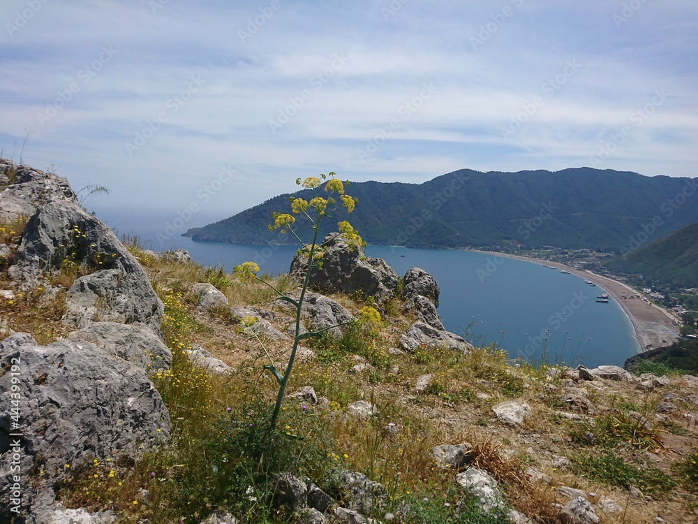 Panoramic view from Adrasan Maiden's Castle