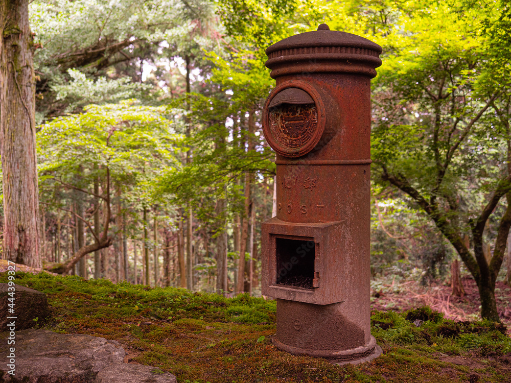 Post in the forest Post in the forest