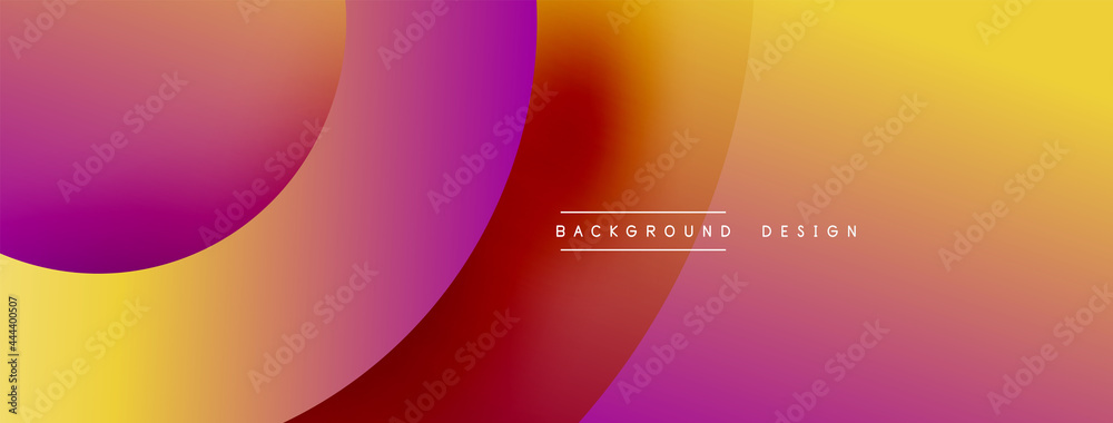 Abstract overlapping lines and circles geometric background with gradient colors Abstract overlapping lines and circles geometric background with gradient colors
