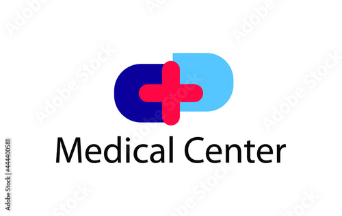 Medical pharmacy logo design template vector illustrator.