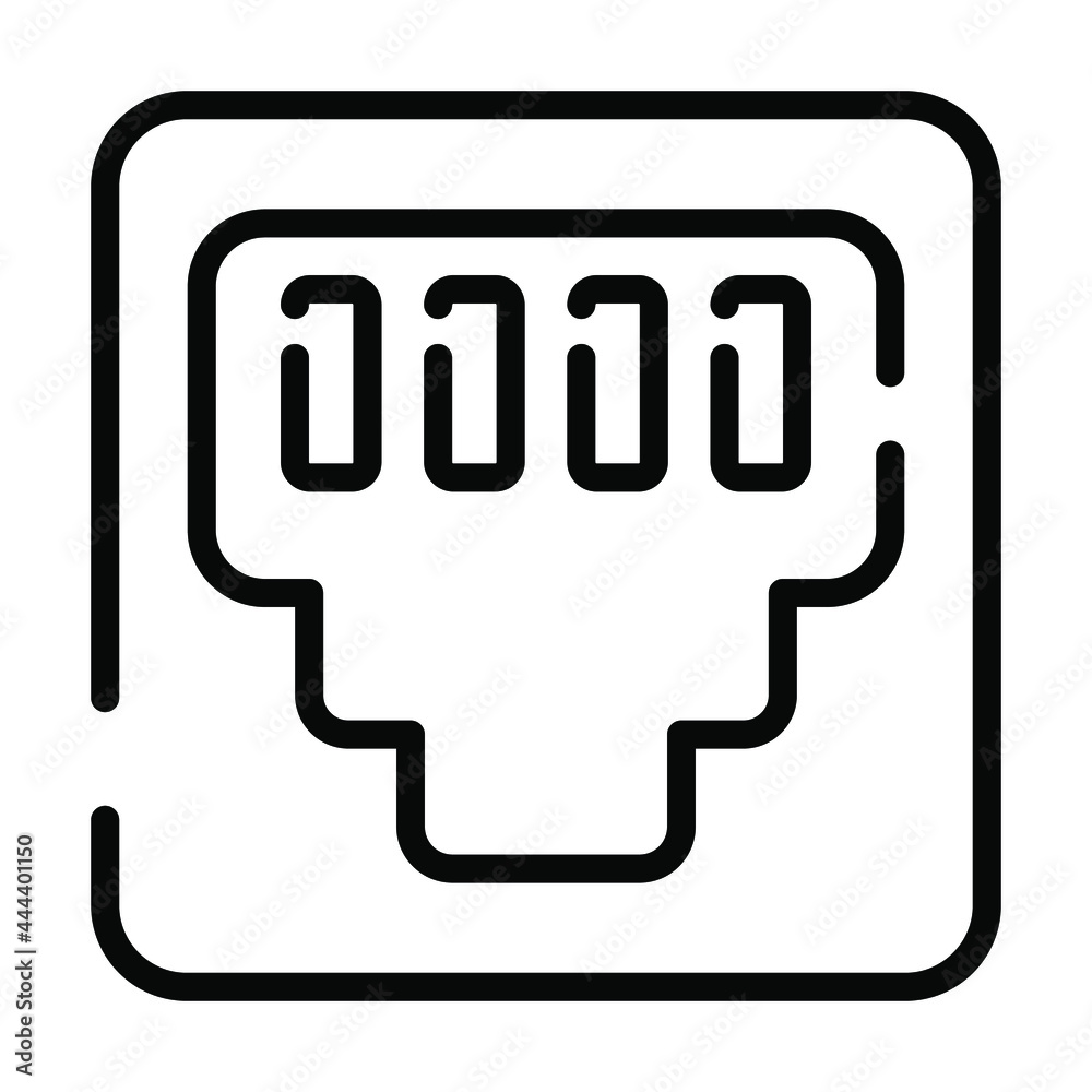 WIFI Port vector line Icon- Modern style high quality vector illustration. WIFI Port vector line Icon- Modern style high quality vector illustration.