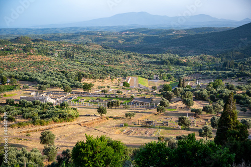 Vue générale du site de Messene en Messenie