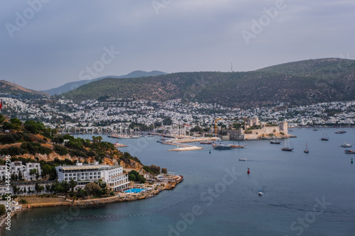 Bodrum, Turkey - october 2020: View from Bodrum coast. Bodrum is one of the most popular summer destinations on Turkey, located by the Aegean Sea, Turkish Riviera. © Сергій Вовк
