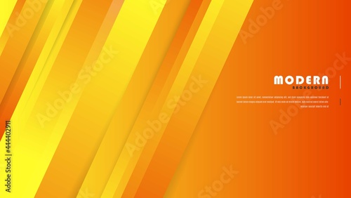 Modern Abstract Stripe Dynamic Orange Background. Can Be Used For Banner, Poster Or Websites