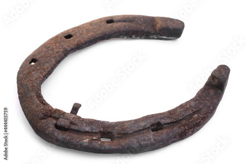 Old rusty horseshoe